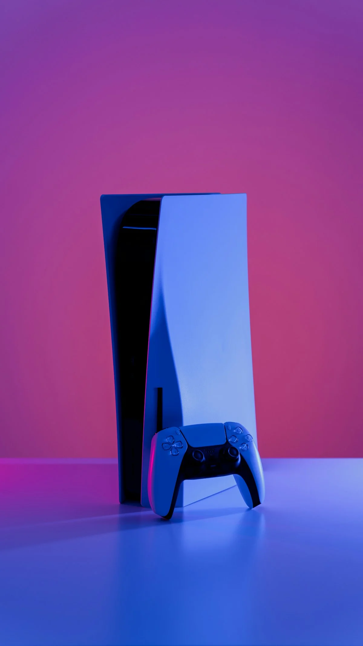 PlayStation 5 console setup with controller