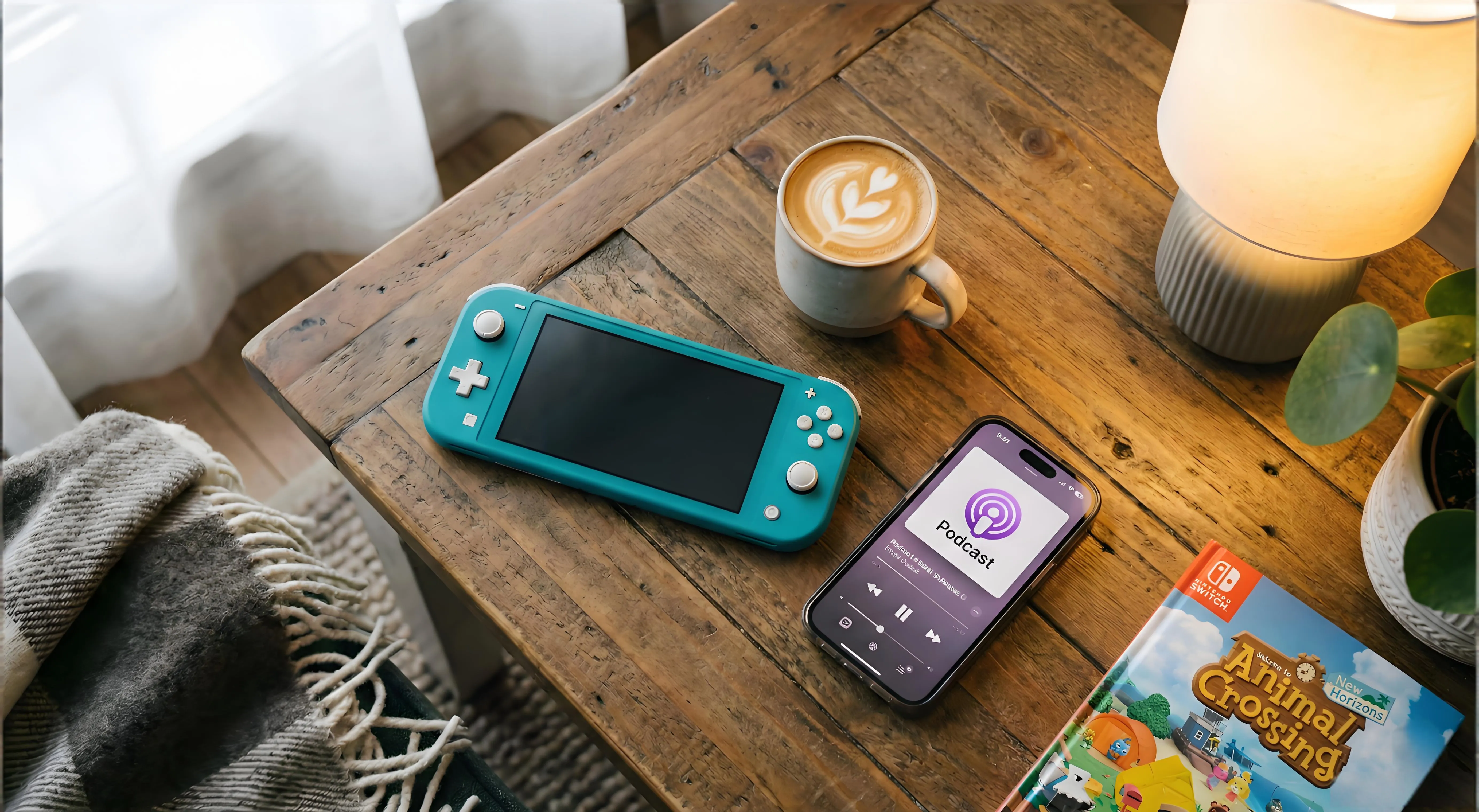 Nintendo Switch Lite handheld on a clean tabletop